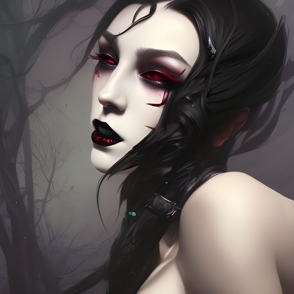 vampire girl - AI Generated Artwork - NightCafe Creator