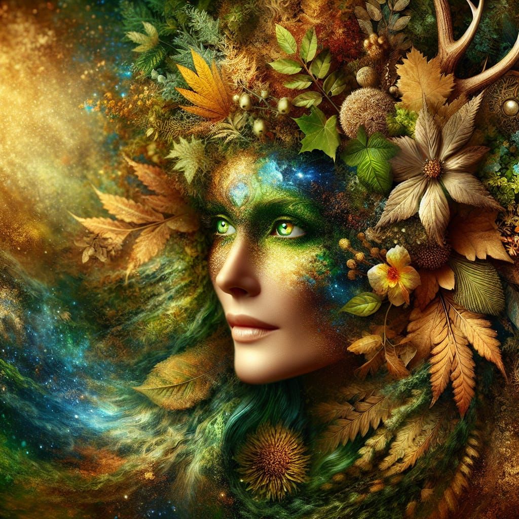 Eyes:

Her eyes are often described as deep and wise, reflecting the vastness of the oceans, the serenity of forests, and the mystery of the...