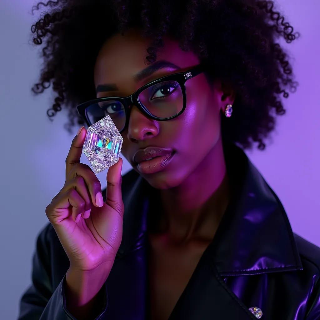Violet diamond girl