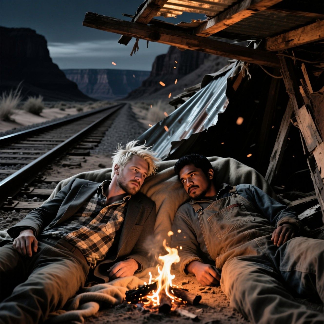 Industrial desert: Desert by night