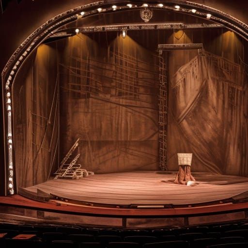 Theatre Stage for the opera Die Walküre