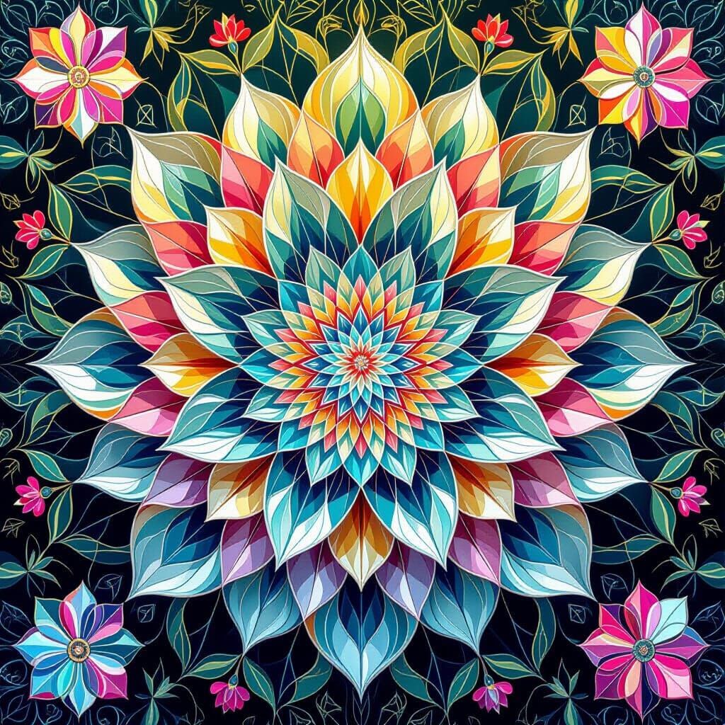 Kaleidoscopic Prism Garden