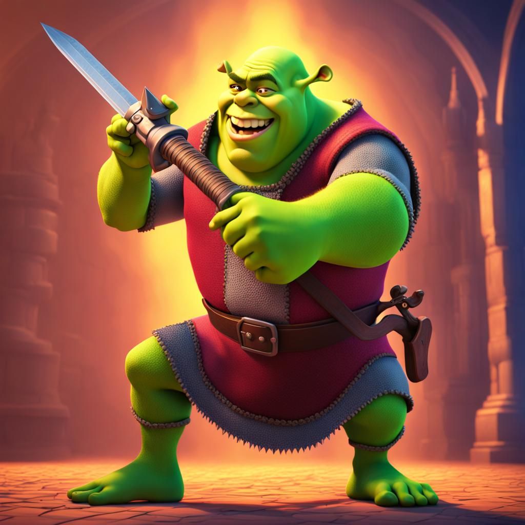 Shrek warrior