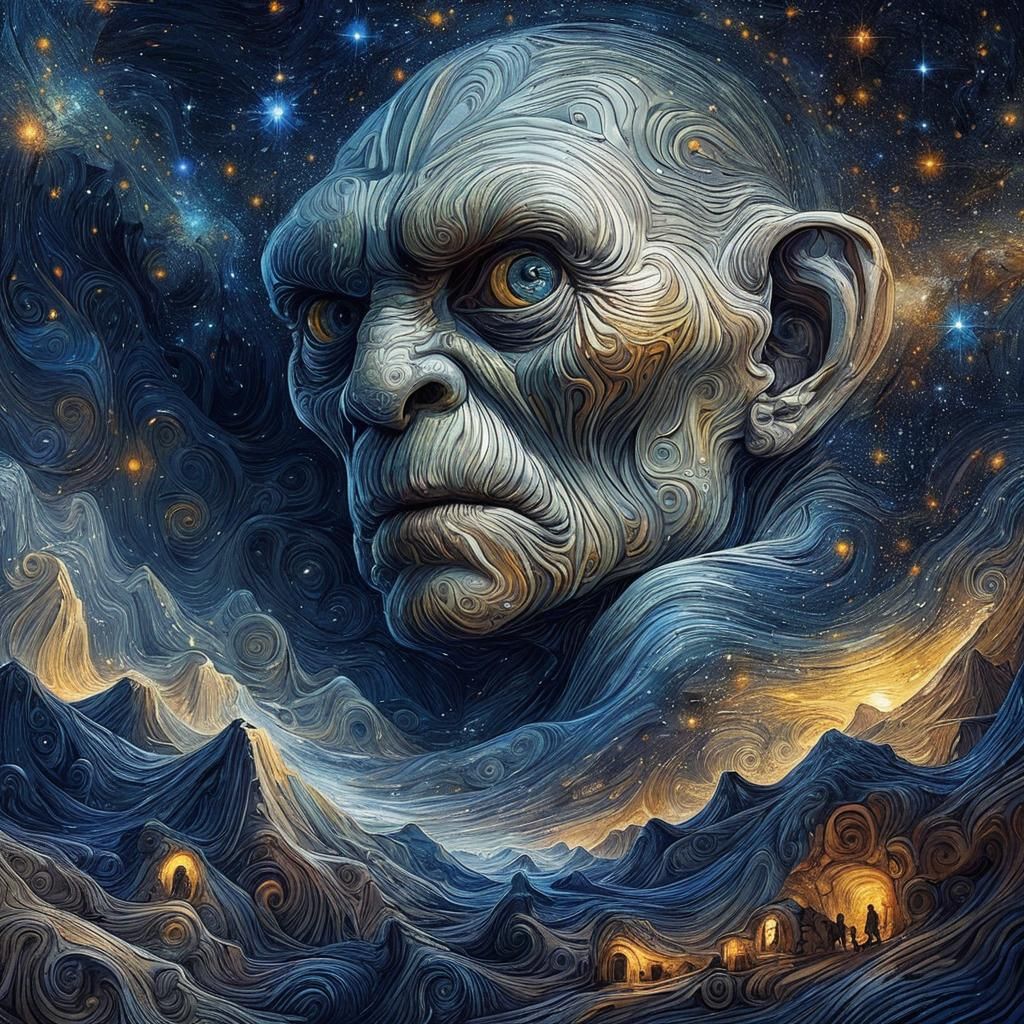 Portrait Van Gogh style
