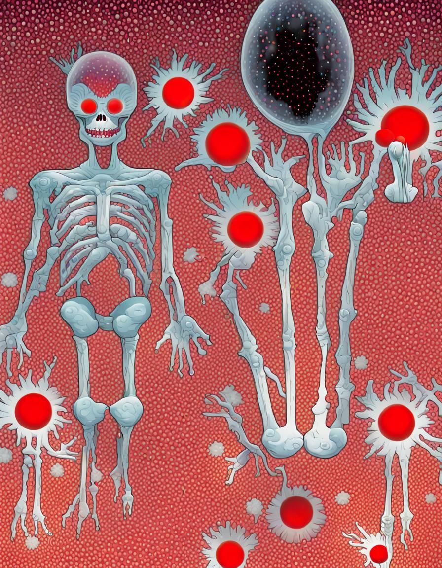 Demons Playing with Banana Guns in Surreal Dream