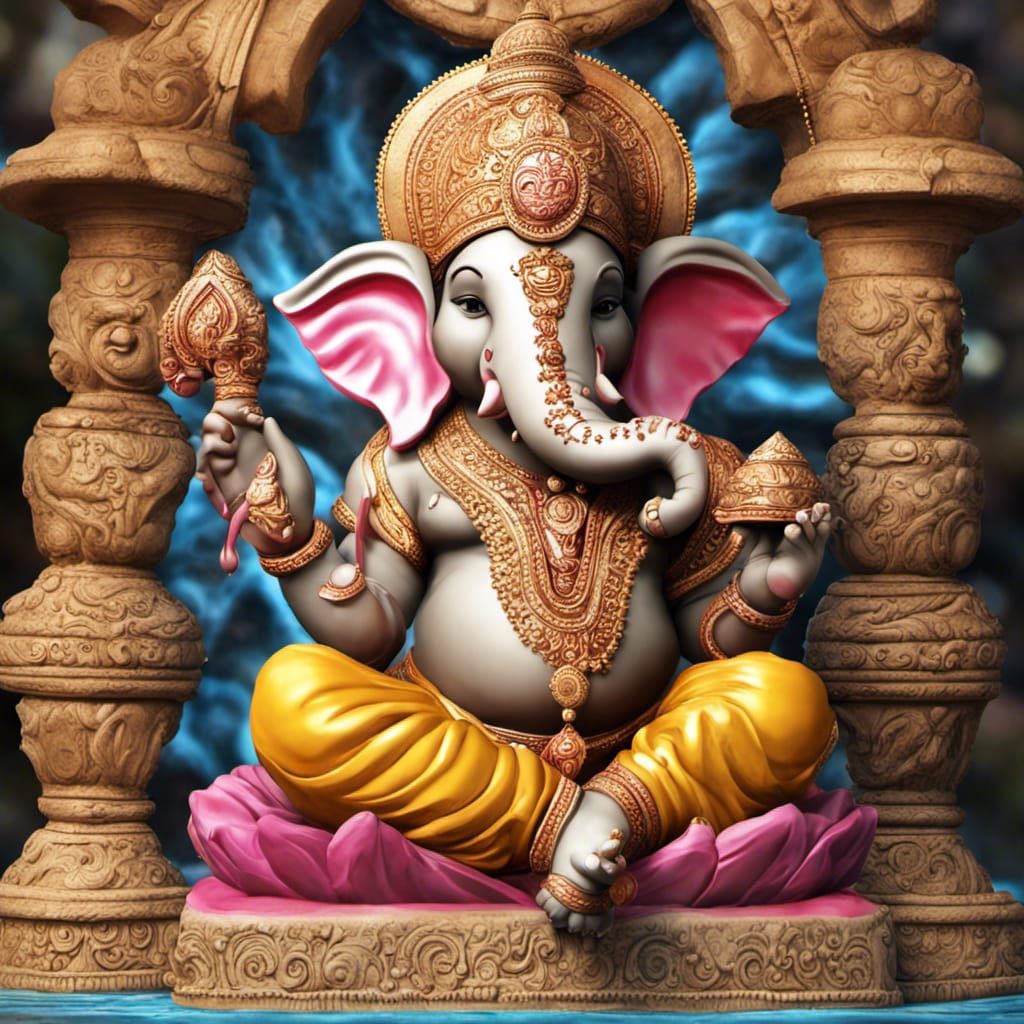 Ganesha blessing us