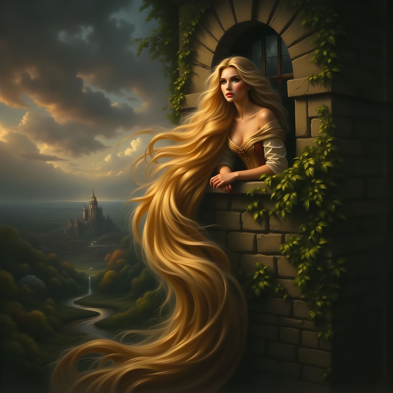 Rapunzel   by @Tangodream