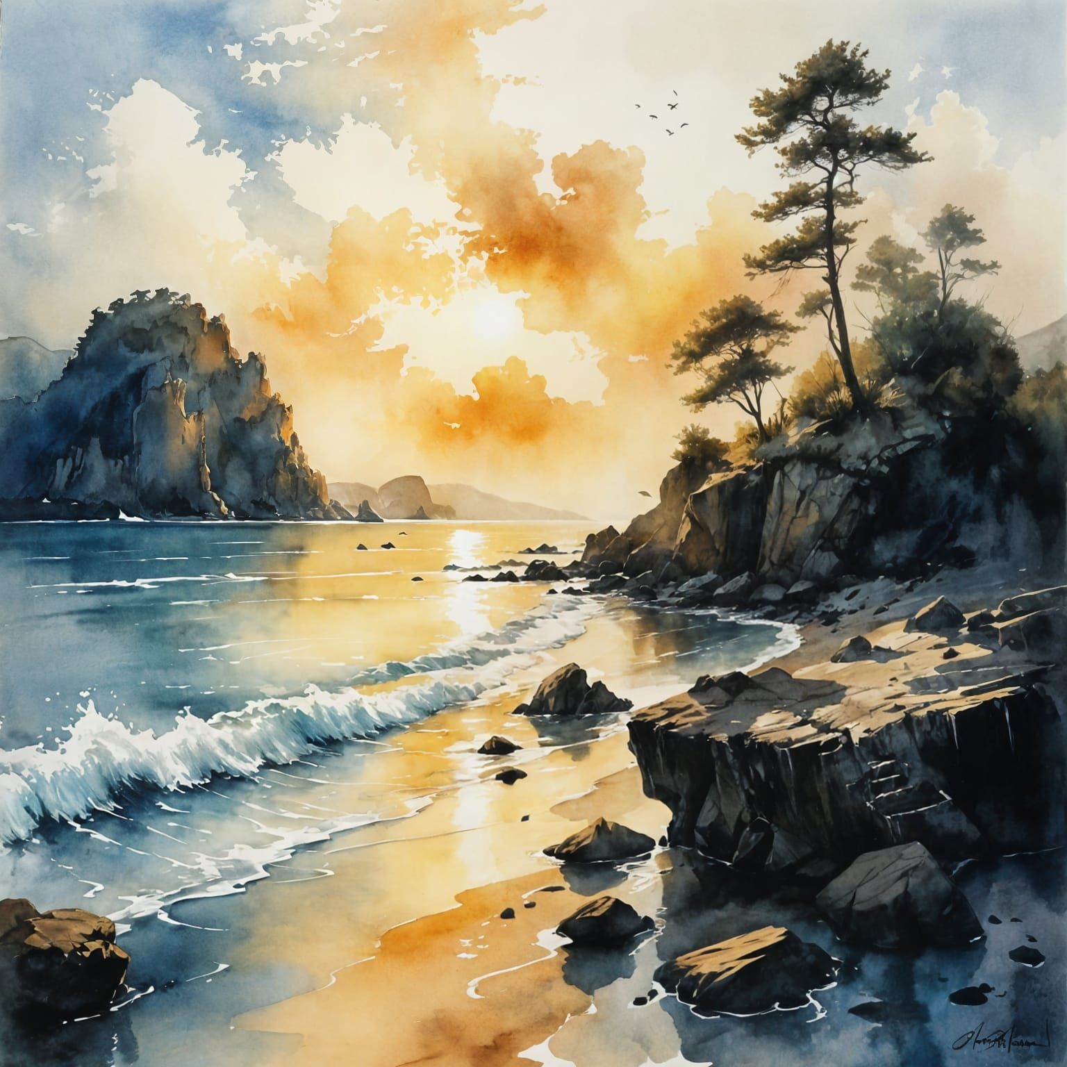 Rocky Shore  by @Seraphine