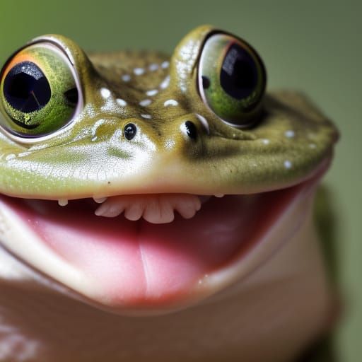 Smiling frog