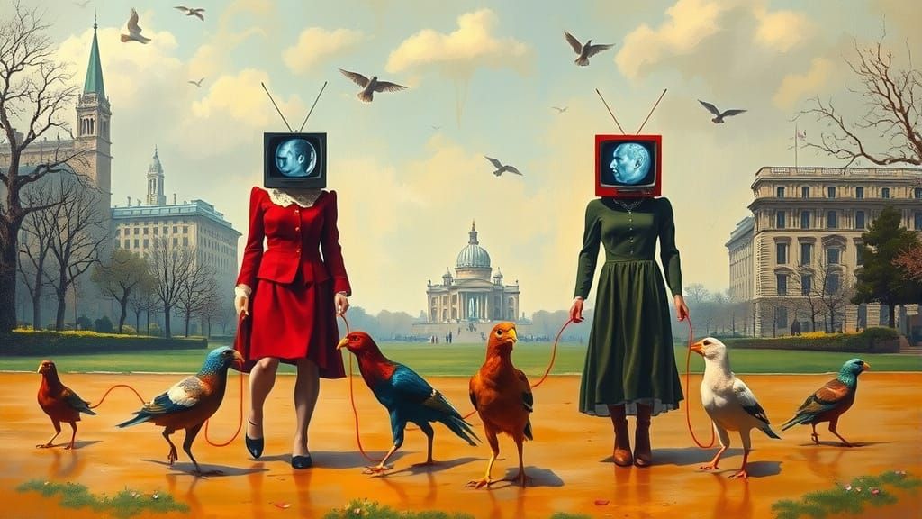 With our head stuck in the television, we don't know what we're doing.  by @ZombiGurl