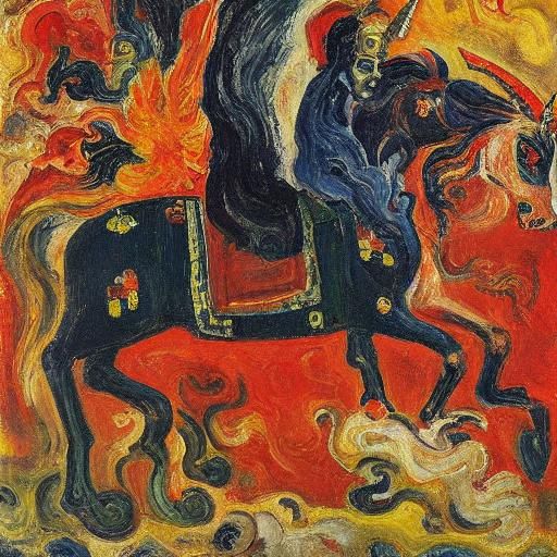 Oyfn Pripechnik the Unicorn and Chaim the Phoenix
By Pirosma...