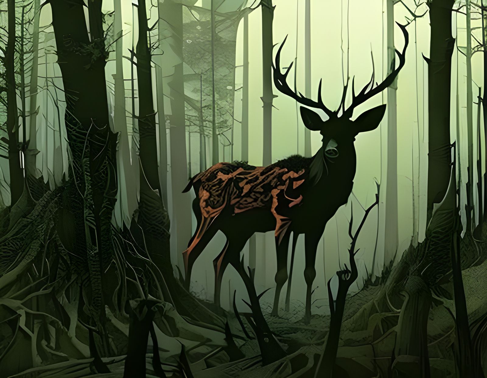 Black Stag  by @kauri