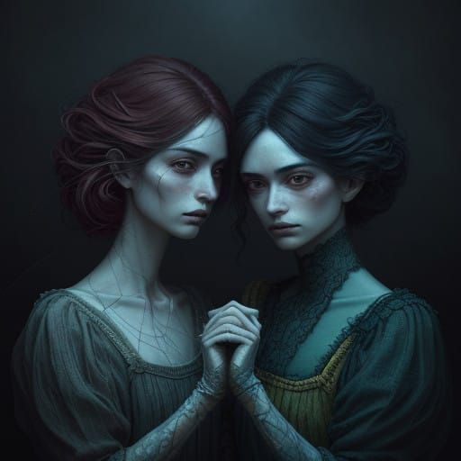 Whimsical Marionette Battle in Ethereal Light