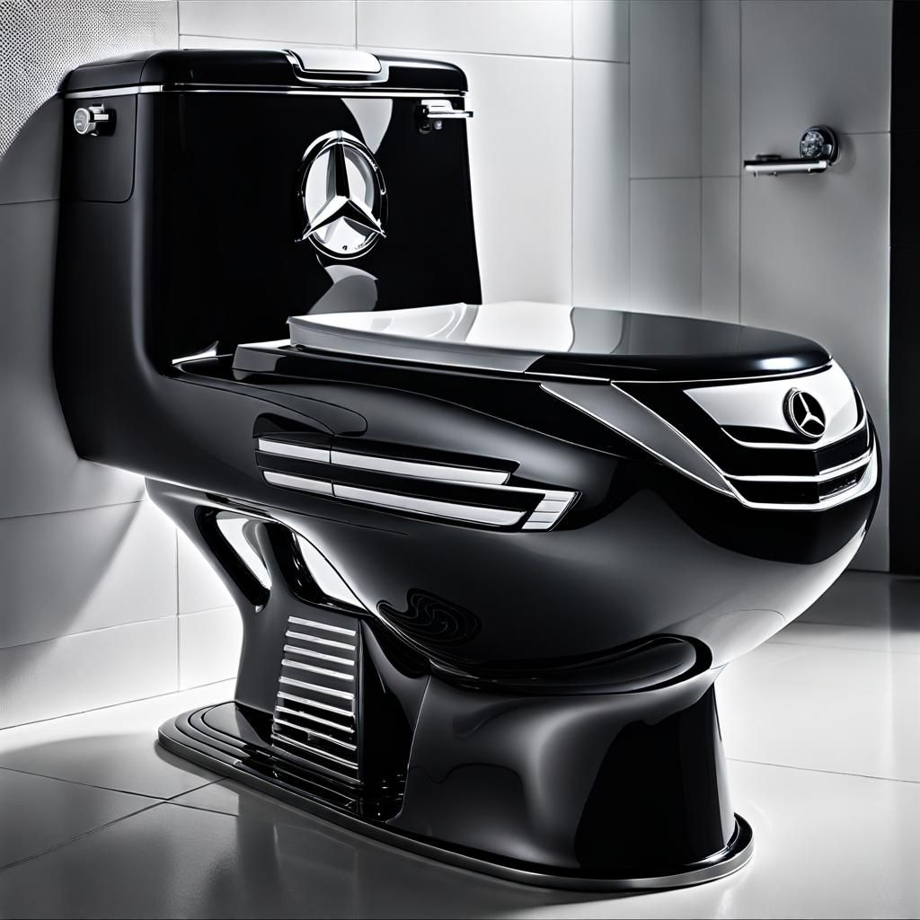 Mercedes Benz Toilet AI Generated Artwork NightCafe Creator