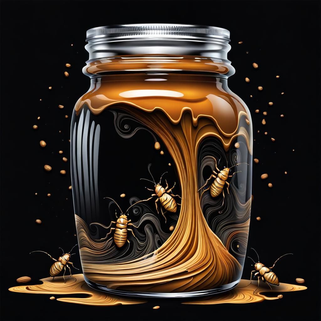 Jar of Peanut Butte and Bugs