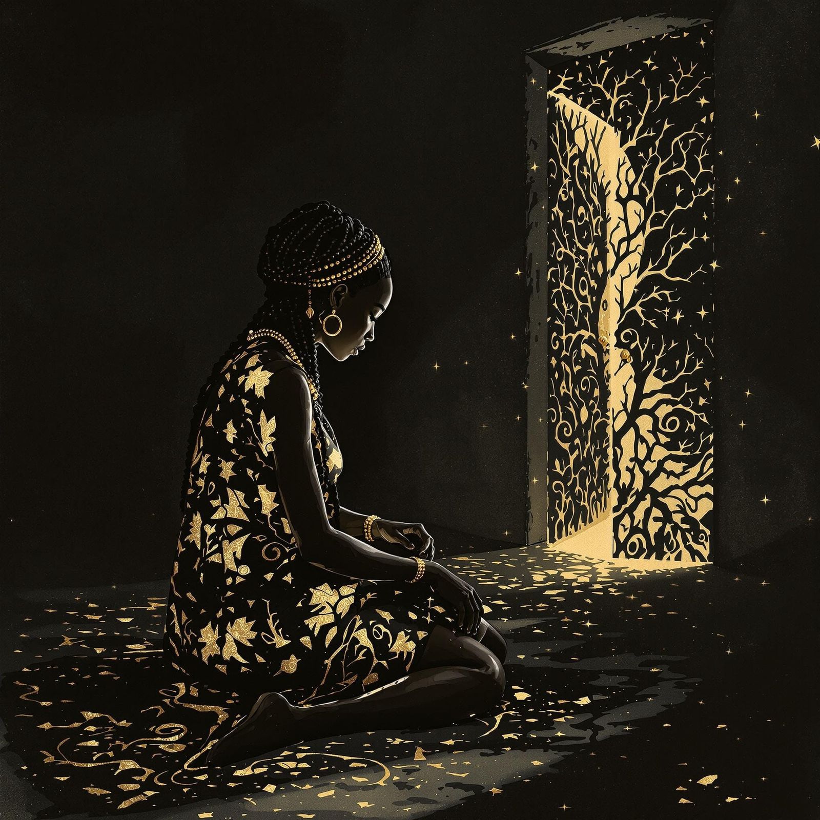 An open but obfuscated door  by @Lofn AI