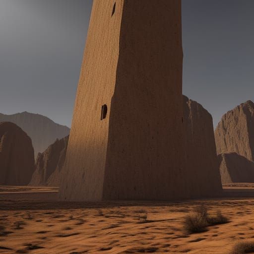Monolith in the desert