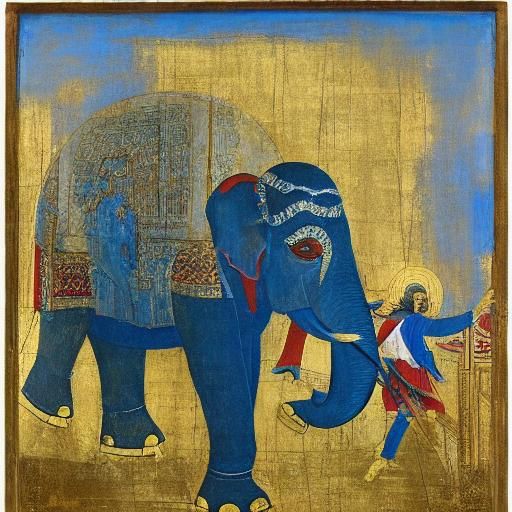 Joy of the elephant 
By Andrei Rublev and Robert Rauschenber...