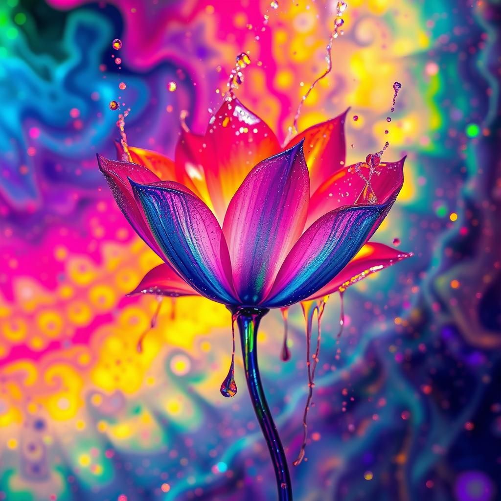 Evening Bloom In Rain