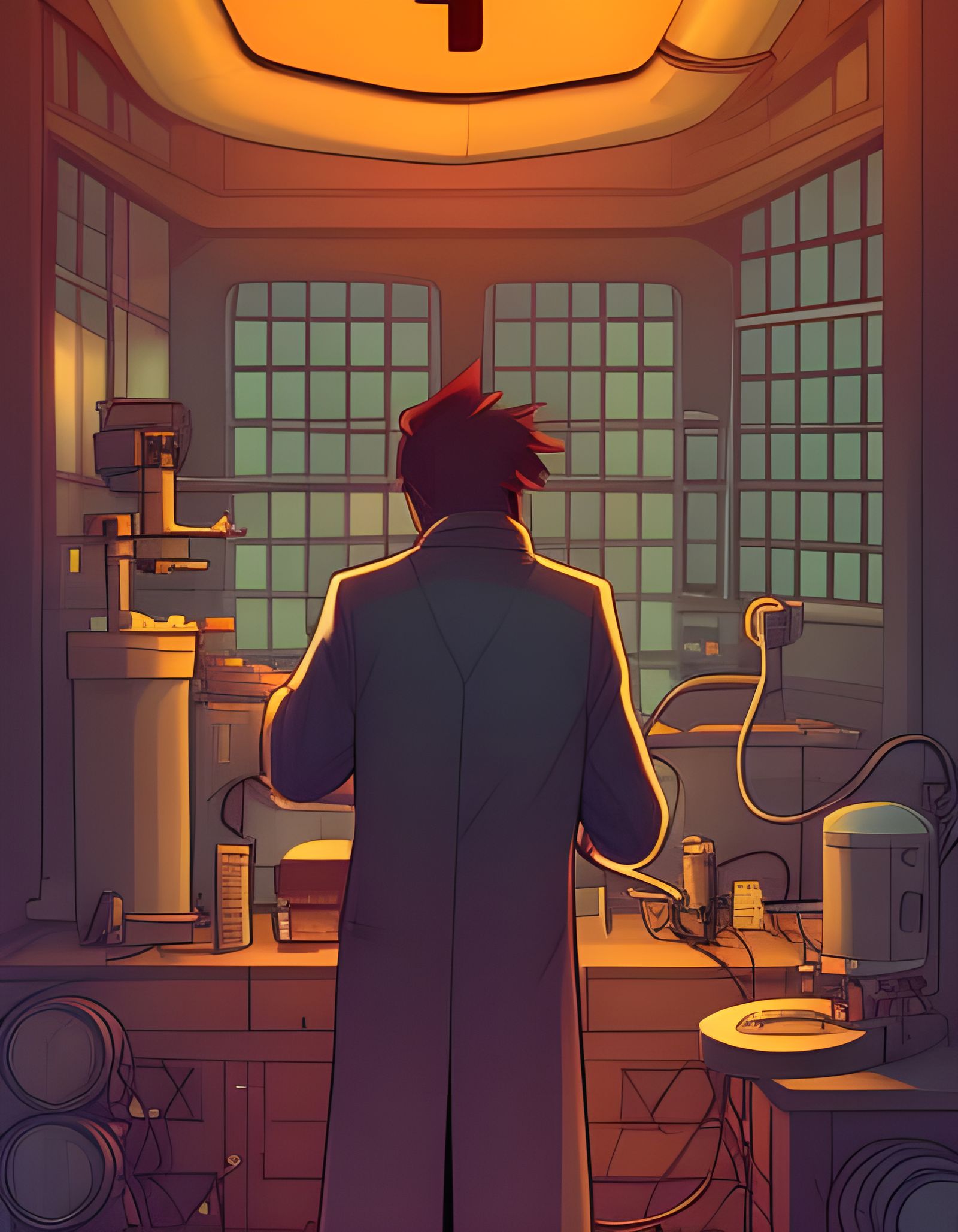 Dr. Jekyll in His Lab  by @X