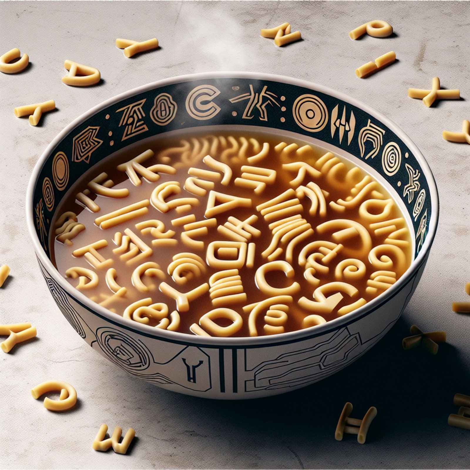 Klingon Alphabet Soup - AI Generated Artwork - NightCafe Creator