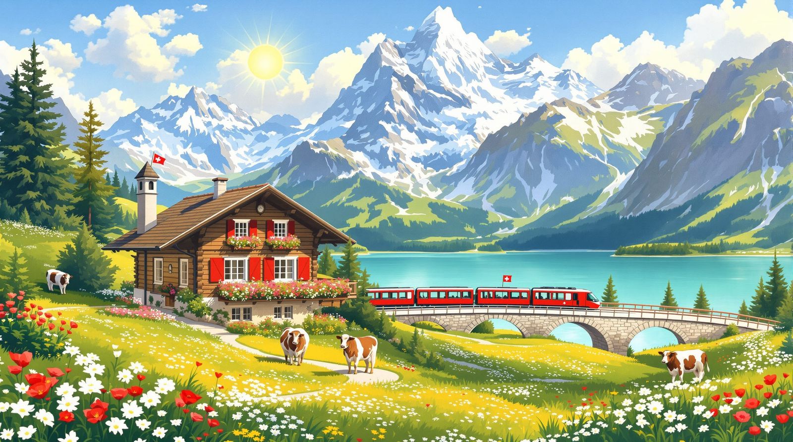 Swiss Alps  by @Narolinus