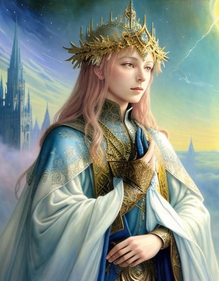 Arthurian Celestial Being in Finnish Landscape