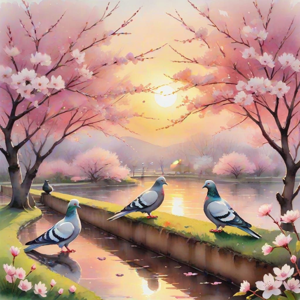 Pigeons  by @Ate My Crayons 