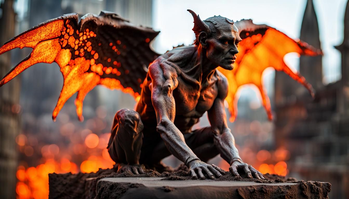 Gargoyle  by @Da-Li-Nay