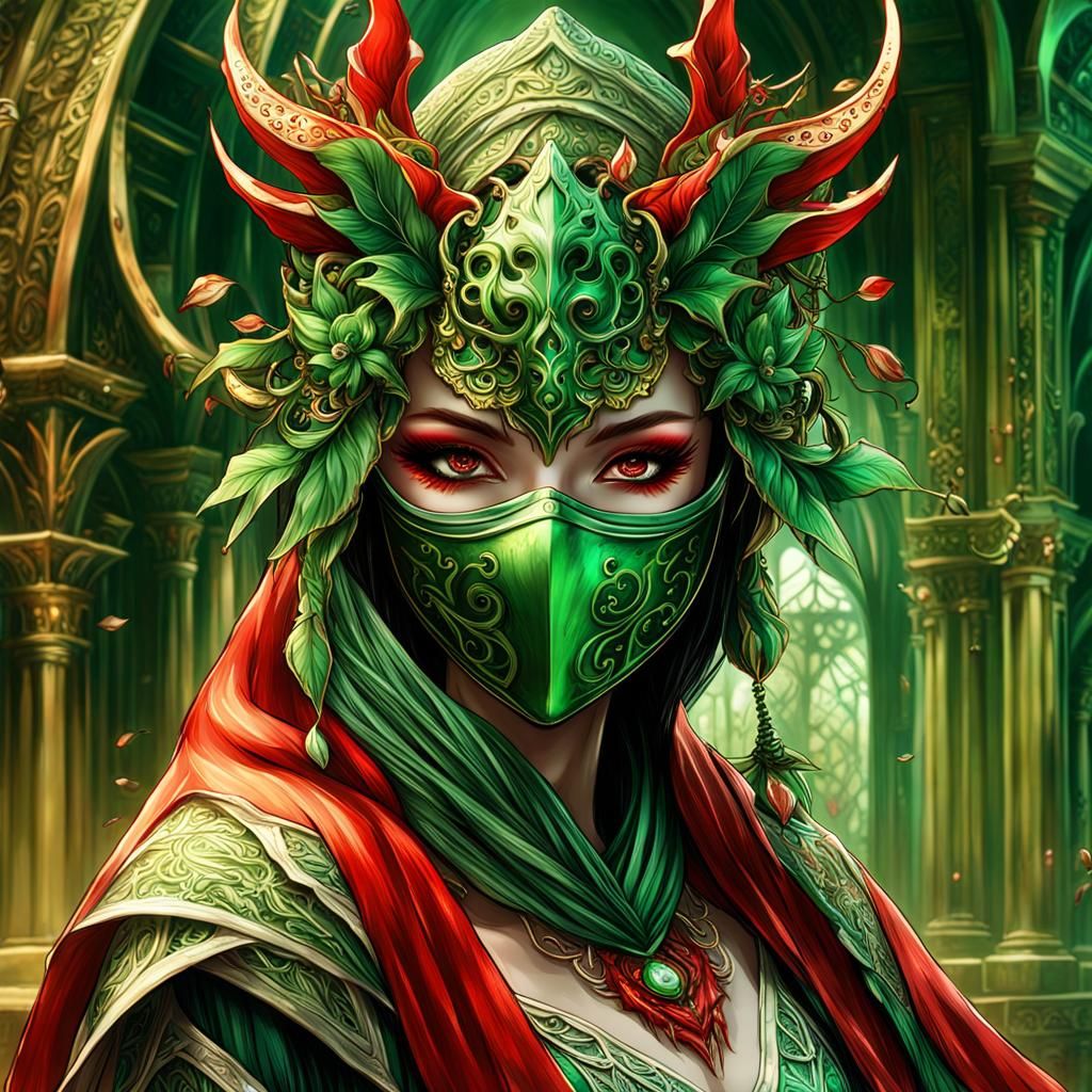 Beautiful Masked Woman  by @Quibbles