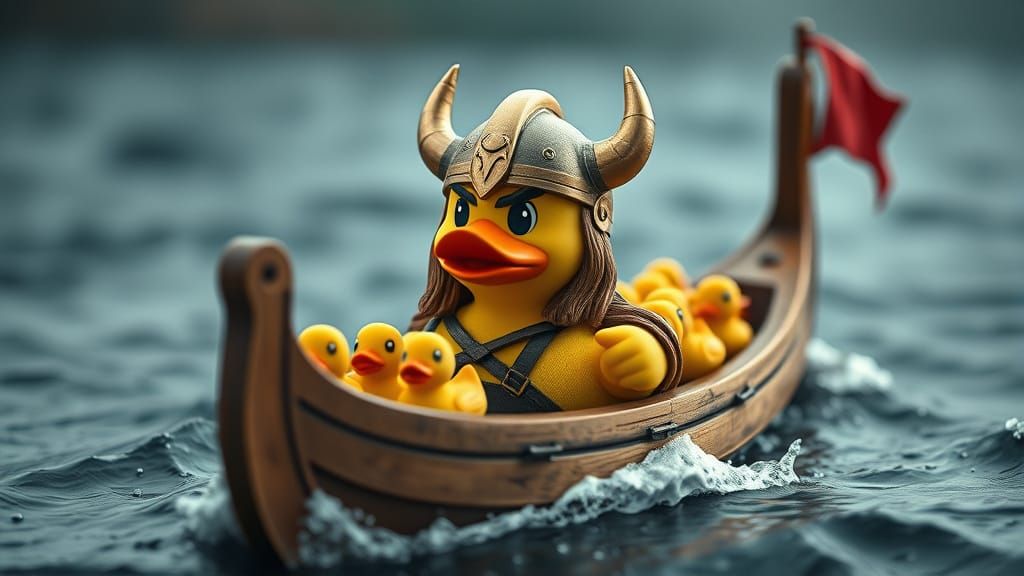 "Viking Warrior Rubber Duck"  by @W4rstr0m