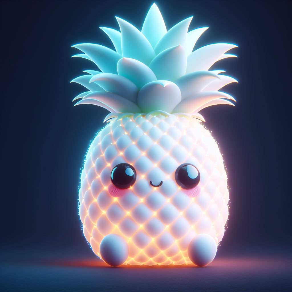 Glowing pineapple