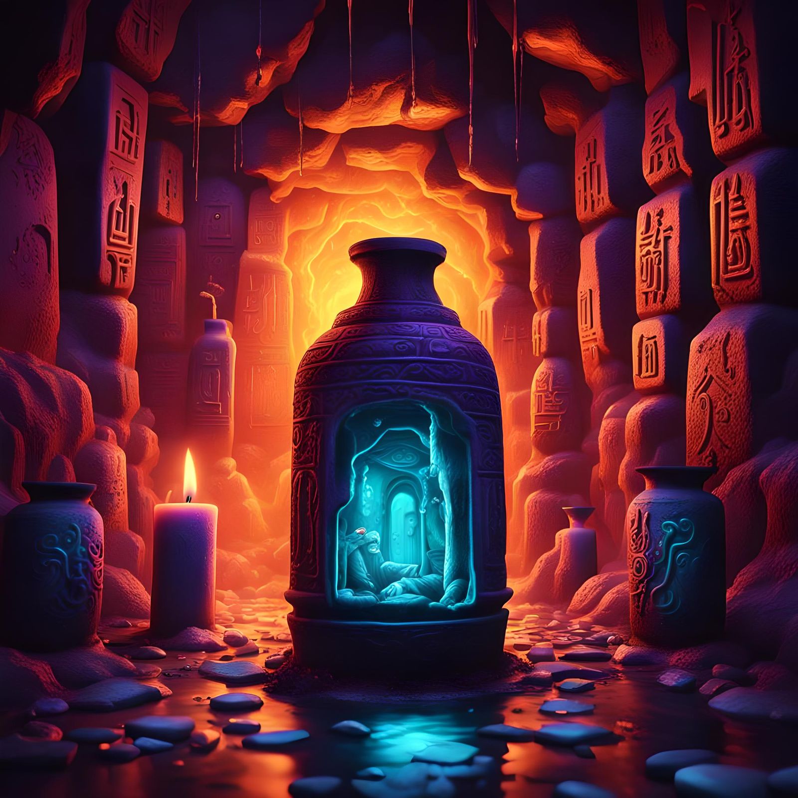 Mysterious vase