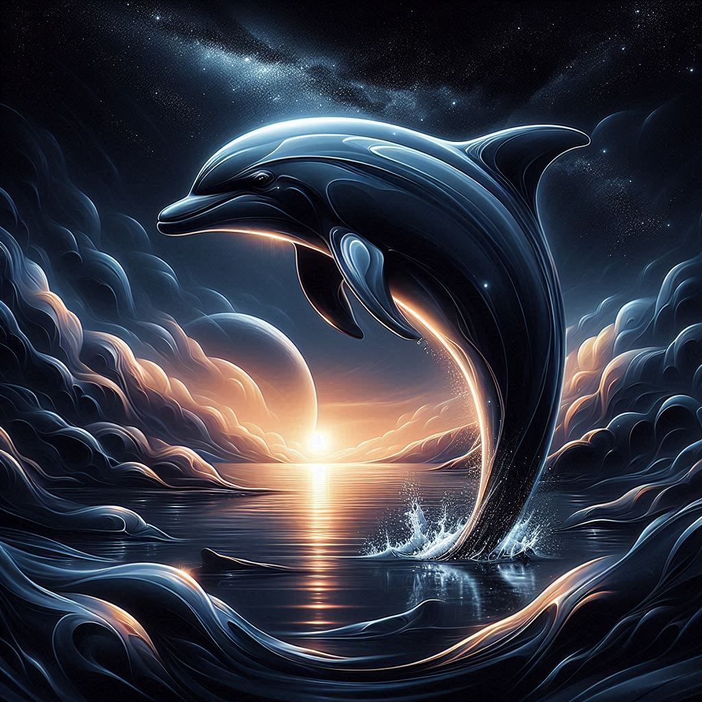 Dolphins At Night