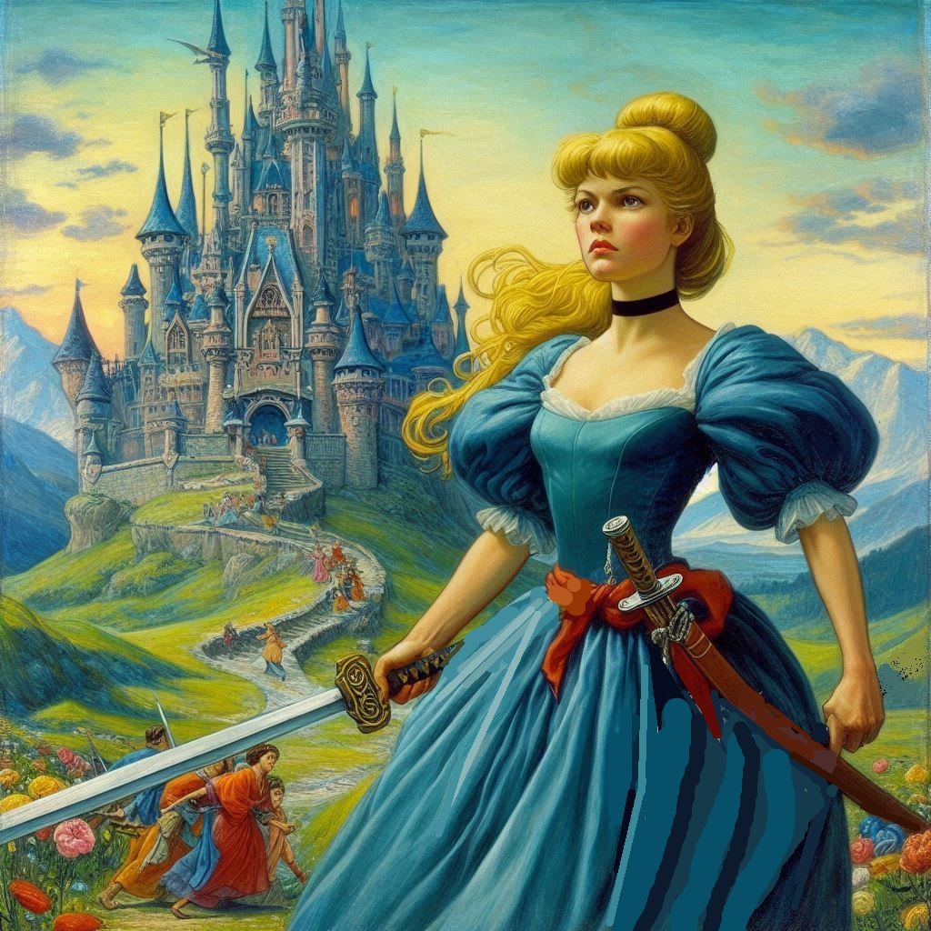 "Cinderella Samurai!" She wants her slipper back.