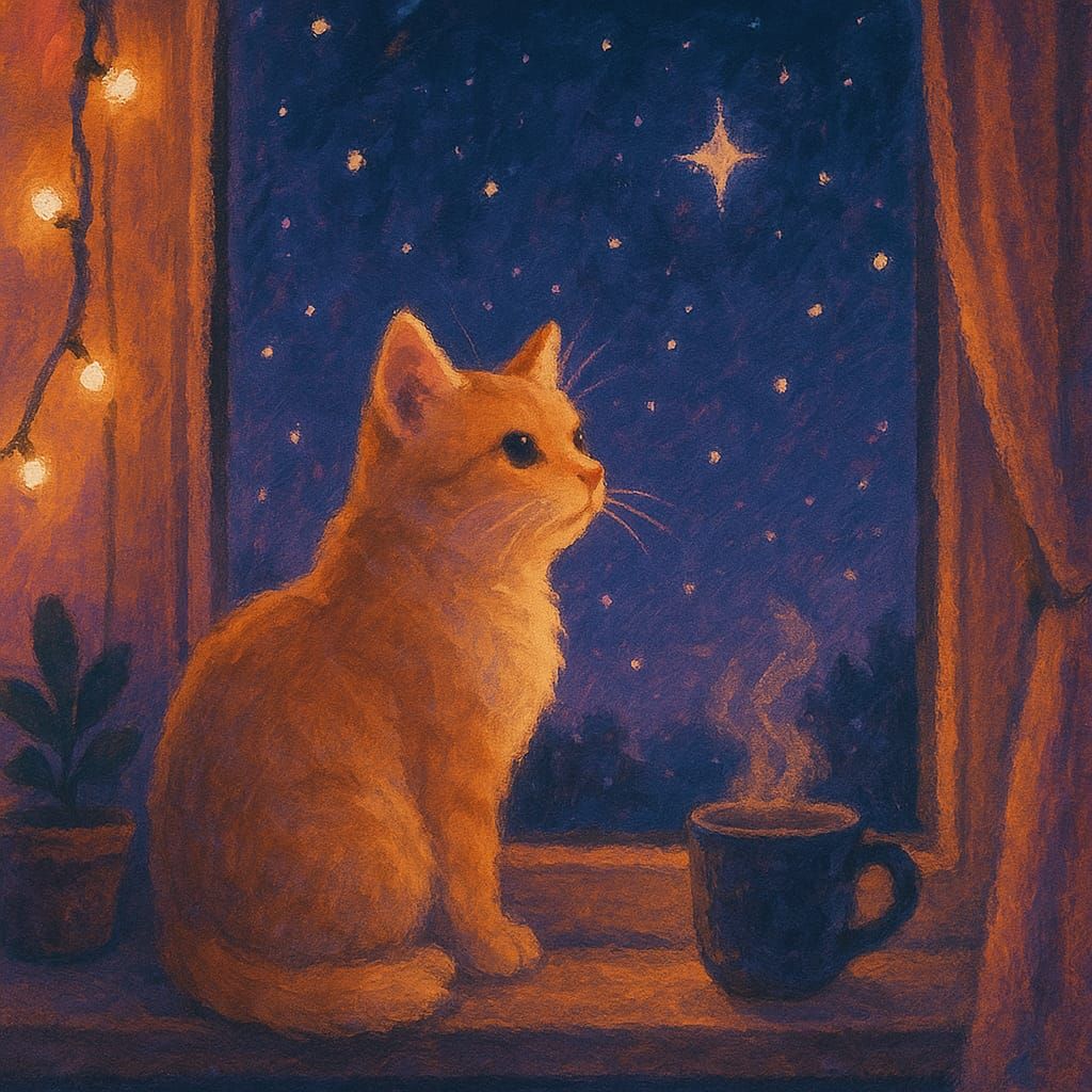 Lofi art       Cozy Cat