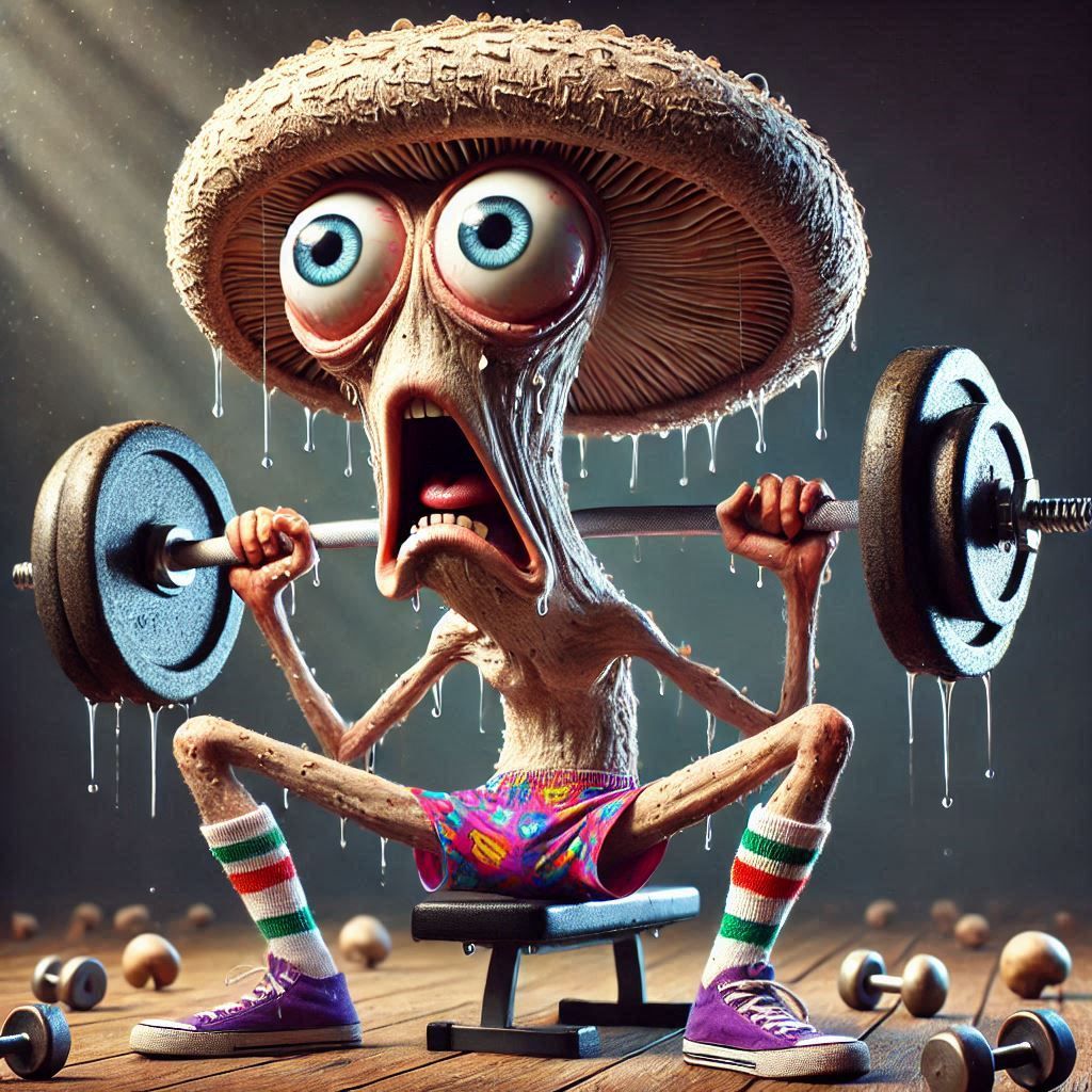 Crazy Mushrooms - WEIGHTLIFTERS