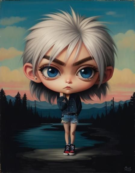 Little punky girl