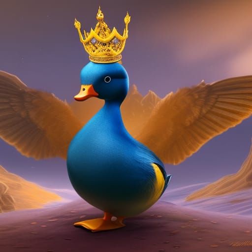 Gilded duck