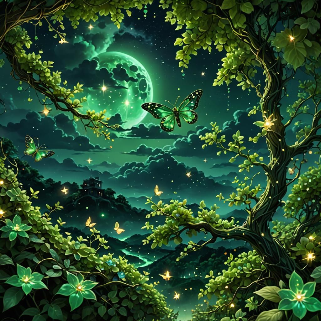Fantasy Emerald Forest O1  by @MDMF