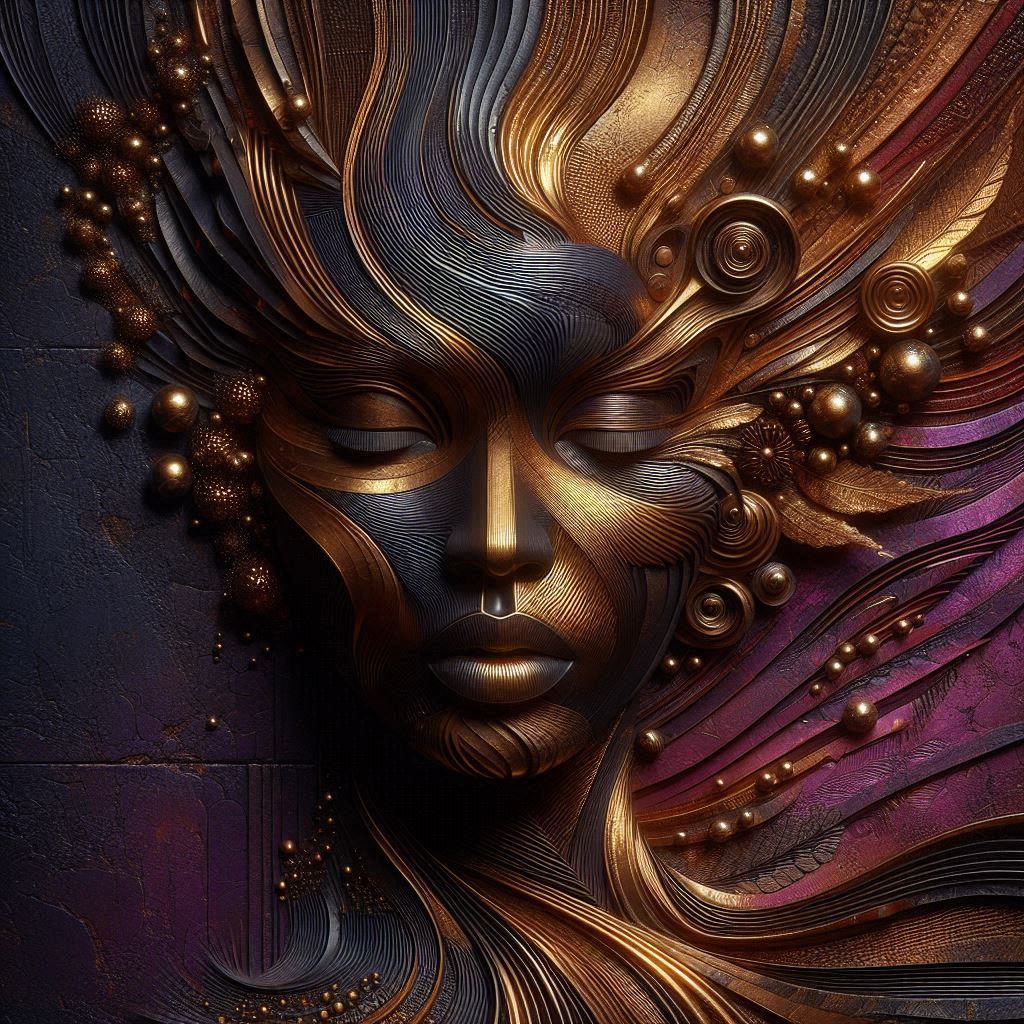 abstract surreal portrait.