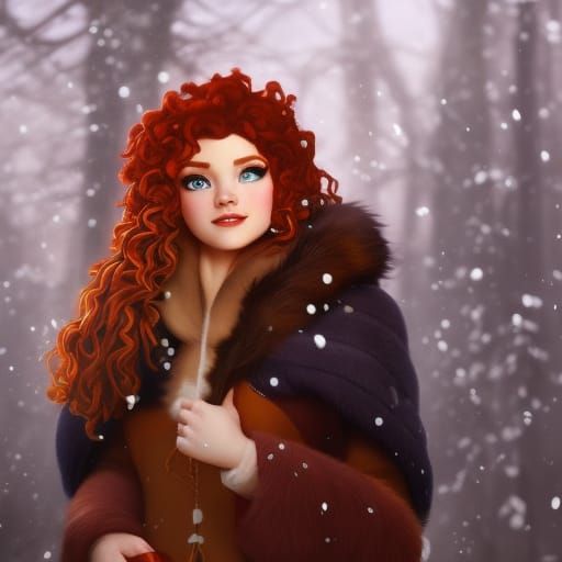 Winter Royalty Merida I - AI Generated Artwork - NightCafe Creator