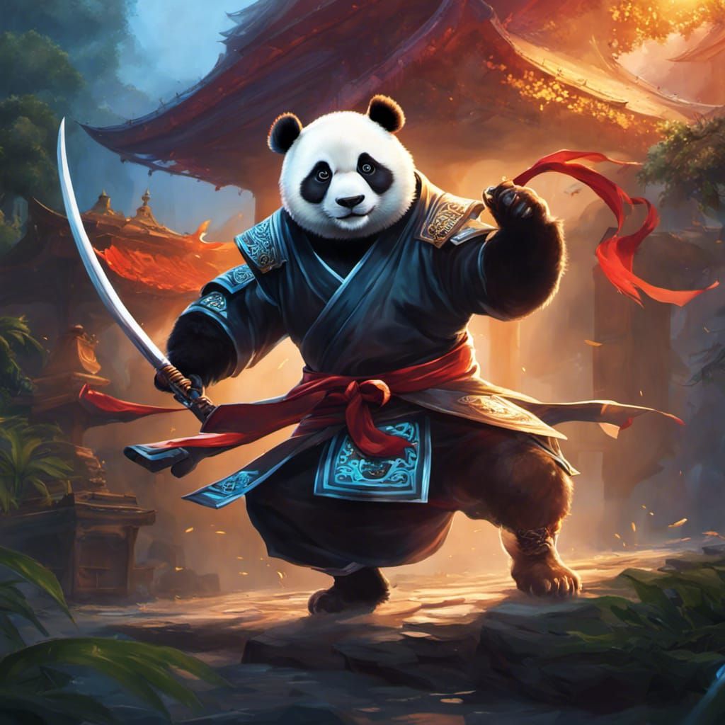 I'm a skilled ninja! 🥷🐼 - AI Generated Artwork - NightCafe Creator