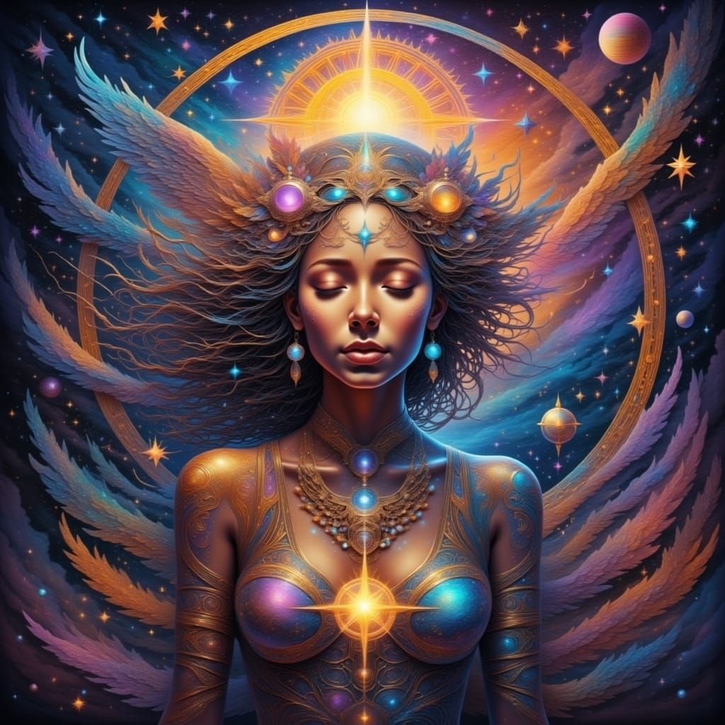 With each funk-bumped pulse, she creates her own fate
Together with her allies, through destiny's gate
Her dance is bold, weaving tales unto...