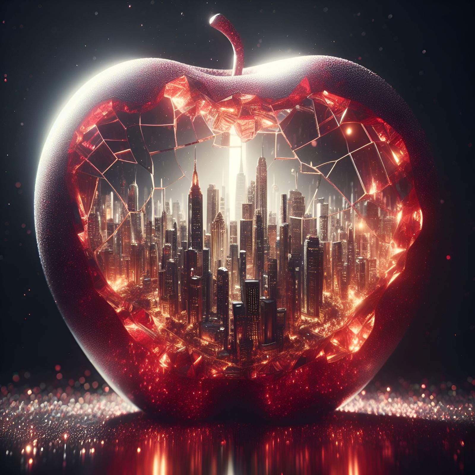 cityscape on apple