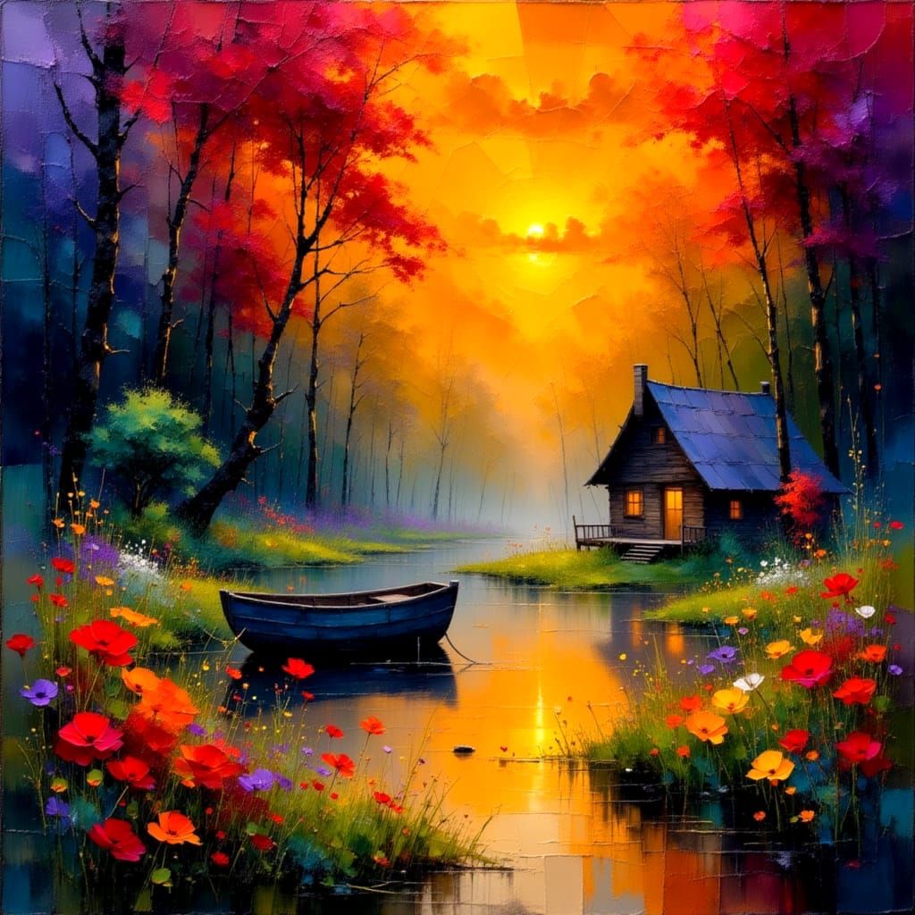 The colors of a sunset (4)  by @Harmony