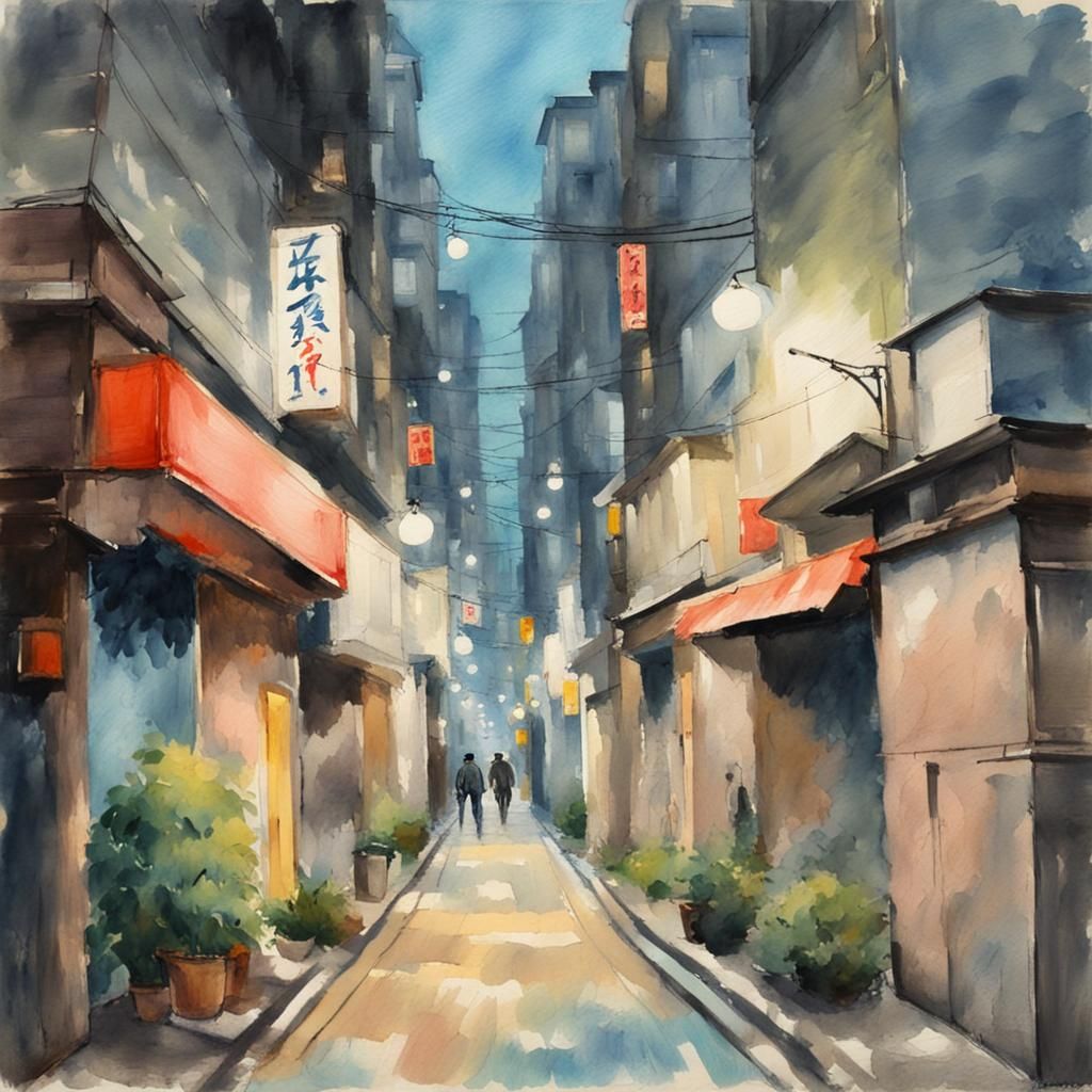 An alley in Shibuya