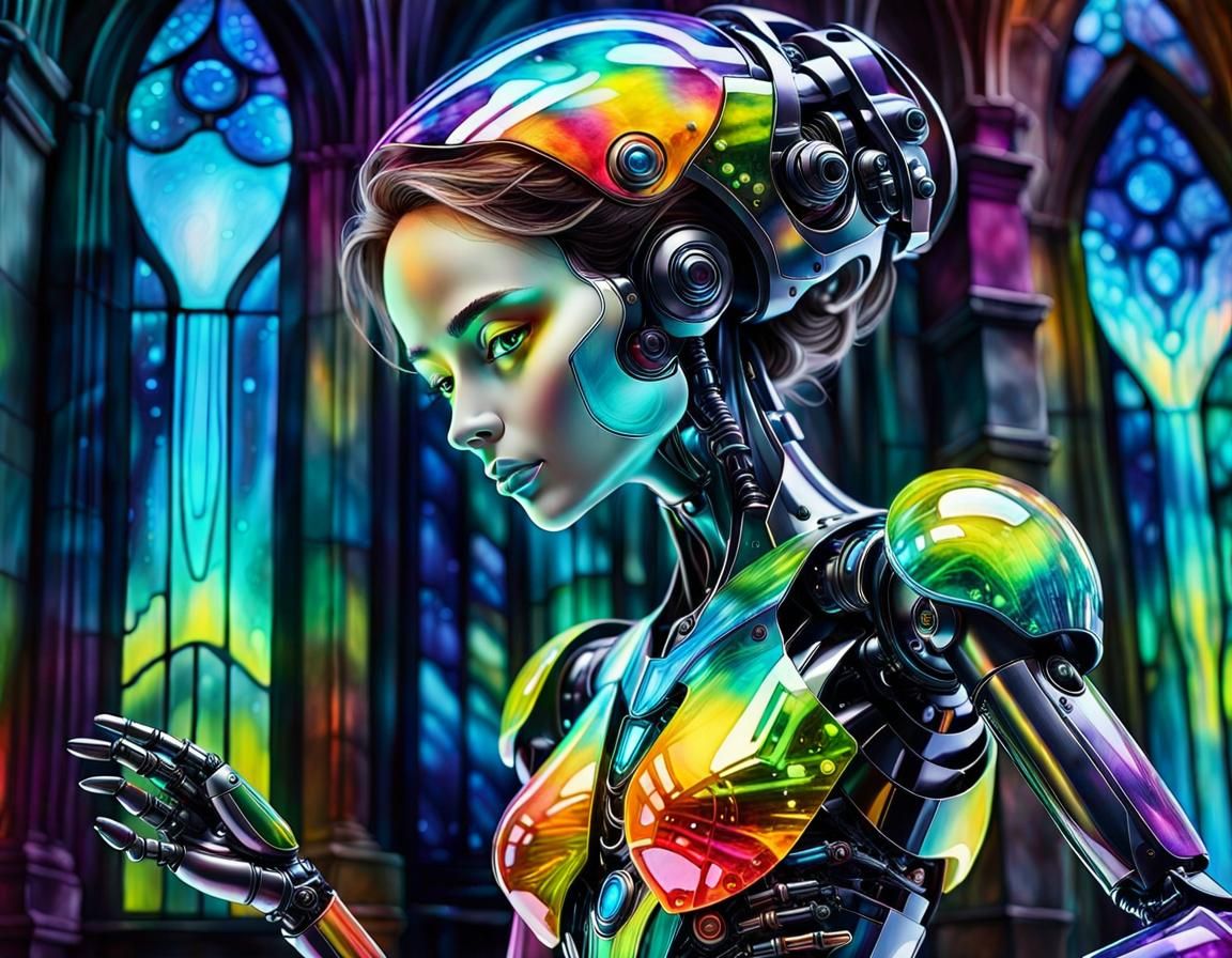 A Robotic Handmaid in the Palace  by @Walking_AI