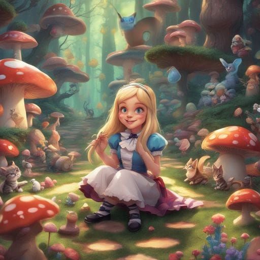 Alice_in_Wonderland!! - AI Generated Artwork - NightCafe Creator