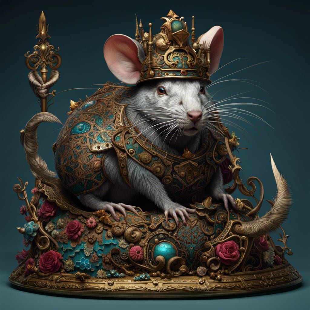 Royal King Rat - AI Generated Artwork - NightCafe Creator